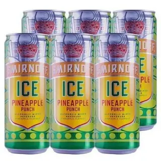 Smirnoff Ice Pineapple Punch, 6x330ml