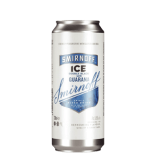 Smirnoff Ice Double Black Guarana Can, 330ml