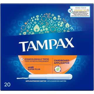 TAMPAX Super Plus Tampons with Applicator, 20 Pieces