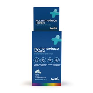 Suplemento Multivitamínico Homem Well's emb. 30 cápsulas