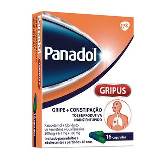 Panadol Gripus, 500/6,1/100 Mg X 16 Cápsulas