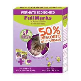 Loção Anti-piolhos 50% Desconto 2ª Un Fullmarks emb. 2 un
