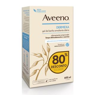 Gel Banho Emoliente Dermexa Aveeno emb. 2 x 300 ml