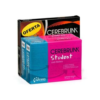 Cerebrum Student+Cerebrum Shott 8 Flackpull emb.2x30 cápsulas+ 8x10 ml
