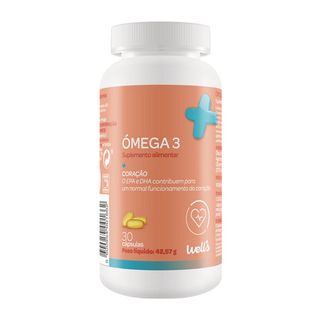 Suplemento Ómega 3 Well's emb. 30 cápsulas