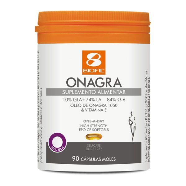 Suplemento Alimentar Onagra 1050 mg Biofil emb. 90 cápsulas moles