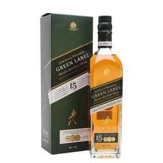 Johnnie Walker Green Label 15-Year Blended Malt Whisky, 750ml