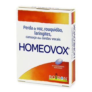 Homeovox Perda Voz emb. 60 comprimidos