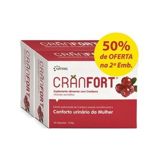 Pack Cranfort 50% Oferta na 2ª Embalagem Cranfort emb. 2 X 30 cápsulas