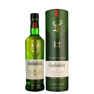 Glenfiddich 12 Years Single Malt Scotch Whisky, 750ml