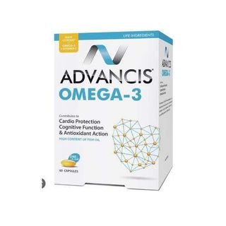 ADVANCIS Omega 3 Fish Oil Capsules, 60 Count