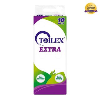 Toilex Extra Eco-Friendly Toilet Tissue, 10 Rolls