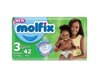 Molfix Midi Twin Pack Diapers Medium, 42 pcs