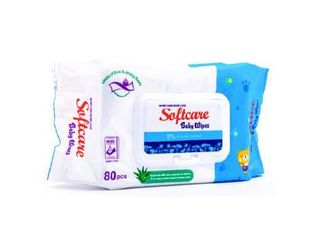 Softcare Baby Wipes, 80 pcs