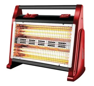 MIKA Quartz Heater, 800-1600W, Red & BlackMH301(MH103)