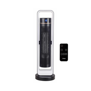 MIKA Tower Ceramic Heater, 1500W-2200W, With Remote, Black & WhiteMH202R