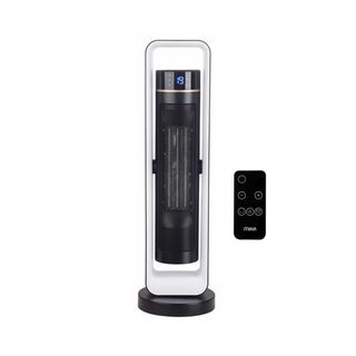 MIKA Tower Ceramic Heater, 1500W-2200W, With Remote, Black & WhiteMH202R