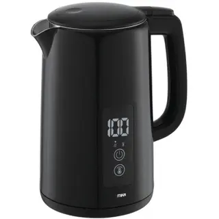 MIKA Kettle, 1.5L, Digital Double Wall, 360º Cordless, Concealed Element, BlackMKT3101DB