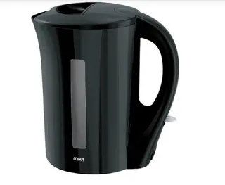 MIKA Kettle, 1.7L, Plastic, Corded, Open Element, BlackMKT1004B