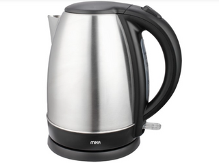 MIKA MKT2101X Kettle, 1.7L Stainless Steel, 360º Cordless concealed element