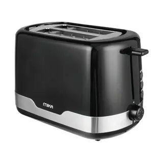 MIKA Toaster, 2 Slice, Brush Stainless Steel & BlackMTS2205