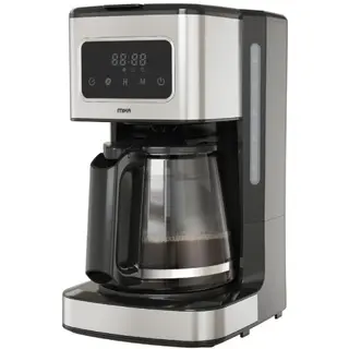 MIKA Coffee Maker, Digital, 12 Cups, 1000W, Black & Stainless SteelMCMD2002BS