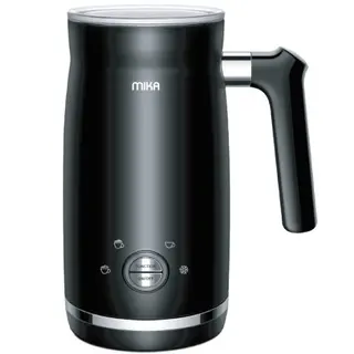 MIKA Milk Frother & Warmer, 360º Cordless, Black with SS TrimMMF1002BS