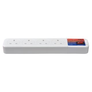 MIKA Multi Guard, 4 Way, with USB & Switch, Extension Plug 13 AmpsMVPX13A4W2U