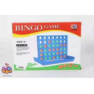 L&J Bingo Connect 4 Strategy Game, Blue