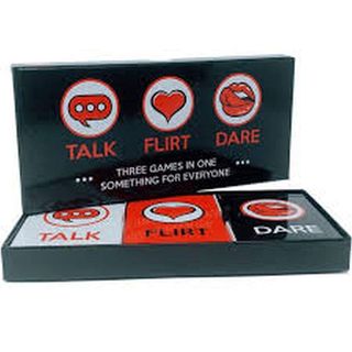 Talk Flirt Dare Three-in-One Game Box