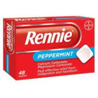 Rennie Peppermint tabs 48’s