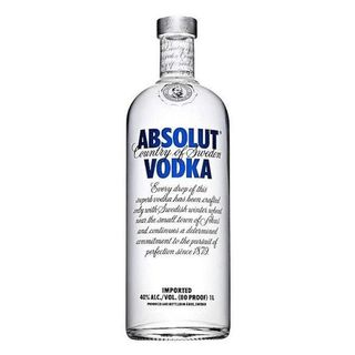 Absolute Vodka 40% Alc/Vol, 1L