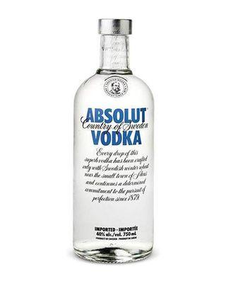 Absolute Vodka 40% Alc, 750ml