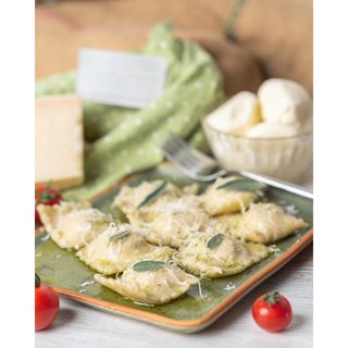 Mozzarella, Olive and Tomato Ravioli