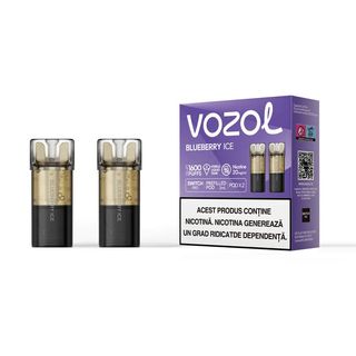Set 2 cartuse Vozol Switch Pro 800puff Blueberry Ice 2%Nicotina