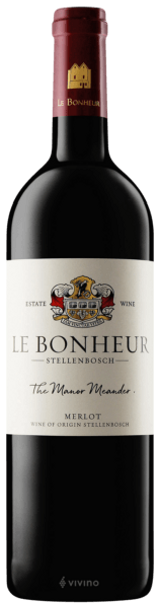 Le Bonheur Merlot 2020 Estate Wine, South Africa