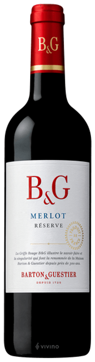 B&G Reserve Merlot 2020 Vintage