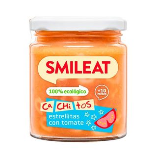 SMILEAT Tarrito Cachitos Estrellitas Con Tomate 230 G