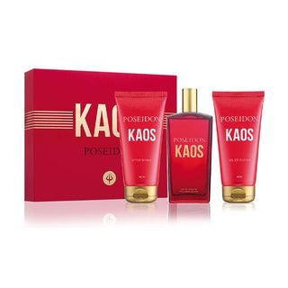 Pack Poseidon Kaos (Edt 100Ml+Aftershave 100Ml+Gel 100Ml)