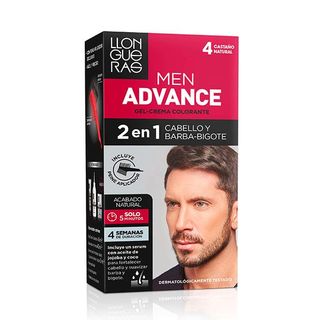 LLONGUERAS Tinte Permanente Cabello Barba Castaño Natural Nº2