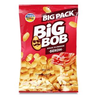 Арахіс Big Bob смажений солоний зі смаком бекону 120г