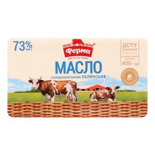 Масло Ферма солодковершкове селянське 73% 400 м/у