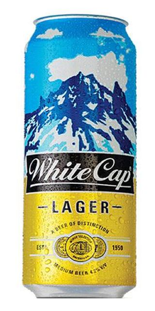White Cap Lager Beer, 500ml