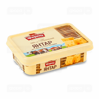 Сир плавлений Ферма наливний Янтар 60% 160 ванночка