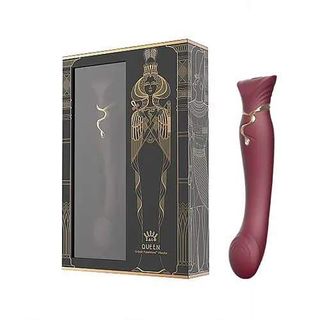 Вибратор Queen с кристал Swarovski и загряване Wine Red