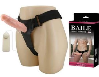 Gode Ceinture Creux Vibrant pour HOMME - 17cm