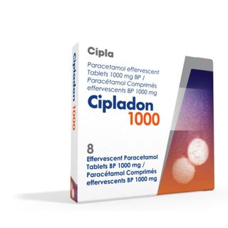 Cipla Cipladon Paracetamol Effervescent Tablets, 16 Tablets