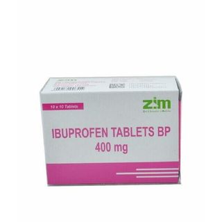 Zim Ibuprofen 400mg Tablets, 10 Count