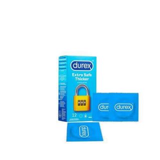 Durex Extra Safe Thicker Condoms, 3 Pieces