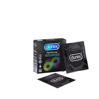 Durex Performa Lubricated Condoms, 3 Pieces